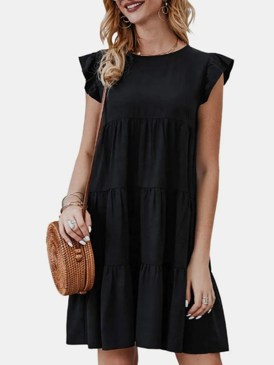 Women's Cap Sleeve Mini Dress