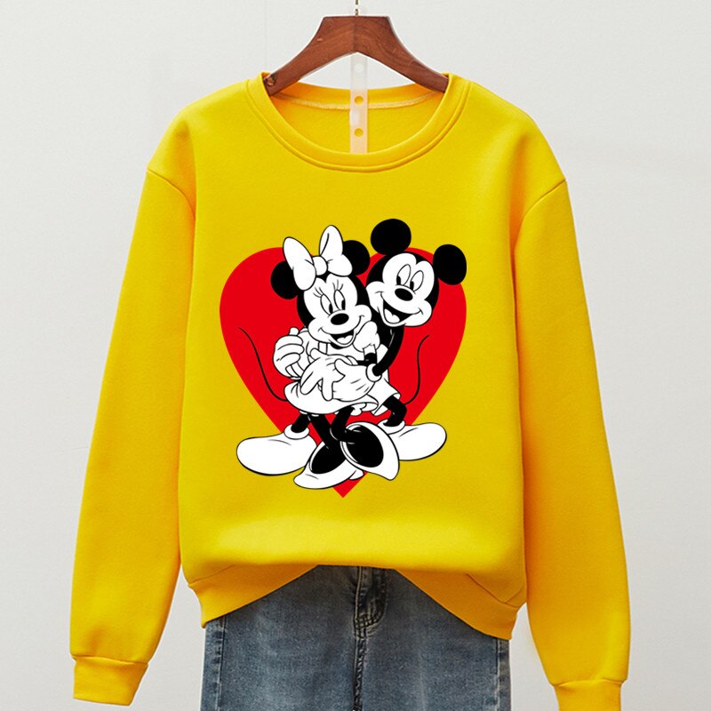 Women's Sweatshirt - Mickey & Minnie Print