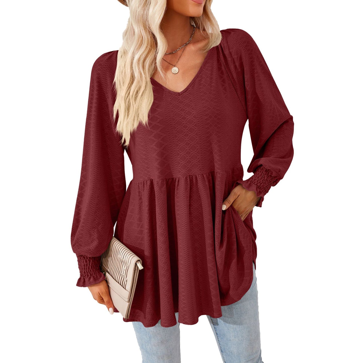 Women's V-neck Top
