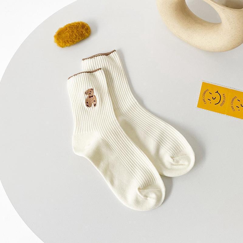 Socks - 6 Pack - Bear Motif