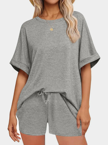 Women's T Shirt and Shorts Co-Ord Set