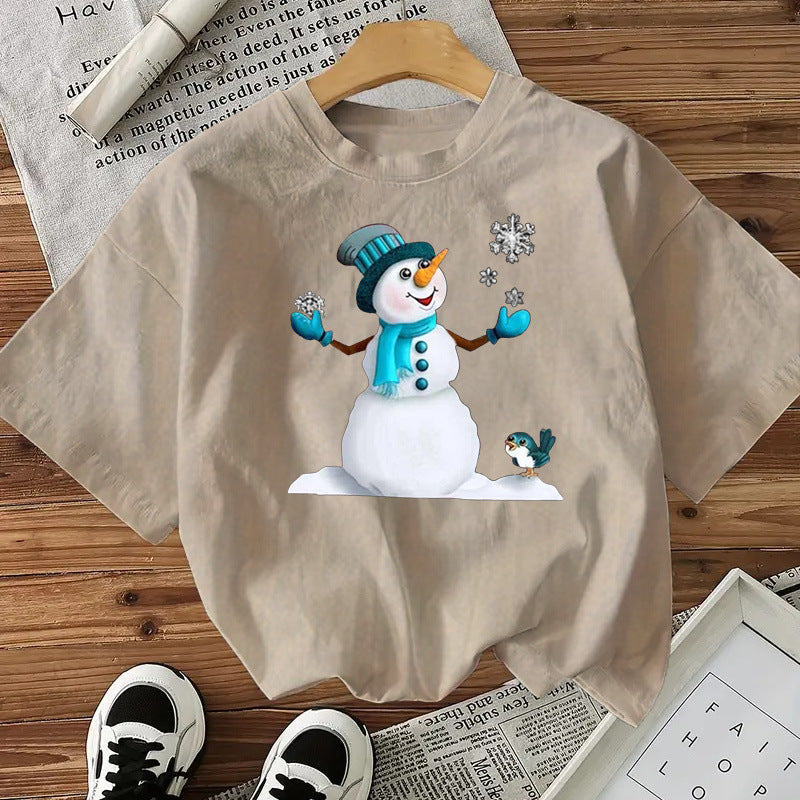 Women's Christmas T-Shirt - Snowman - Various Colours