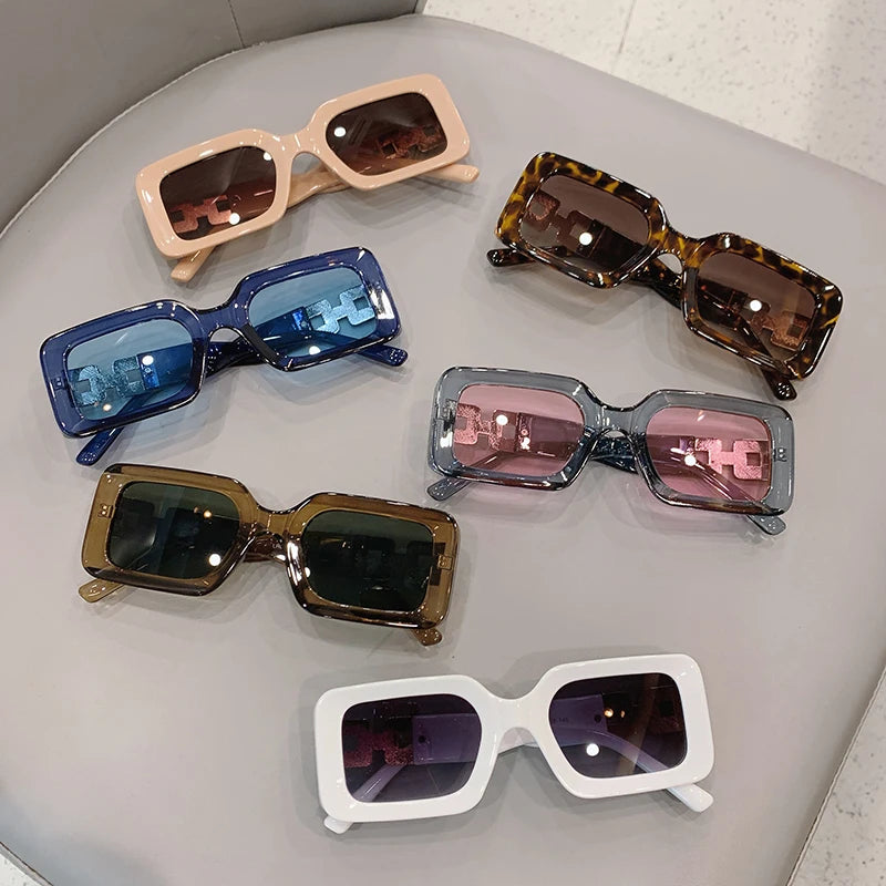 Ladies Vintage Square Sunglasses - various colours