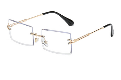 Ladies Frameless Square Sunglasses - various colours