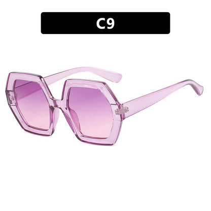 Ladies Polygon Sunglasses Anti-UV - various colours