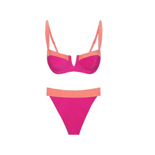 Swimsuit or Bikini Two Piece Set and Matching Cover All Skirt