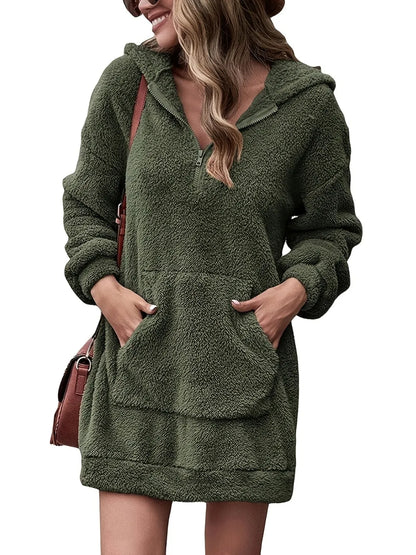 Half Zip Oversized Hoodie