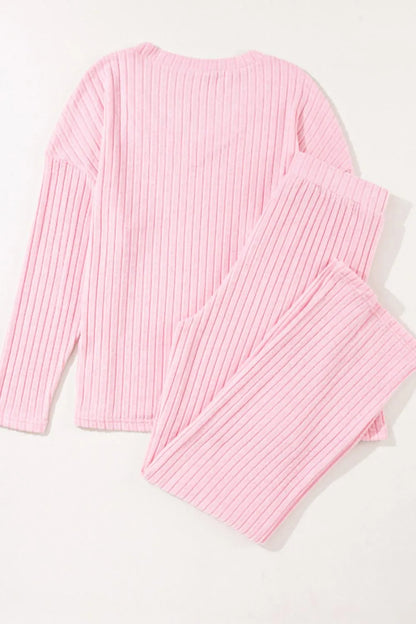 Women's Ribbed Loungewear Set