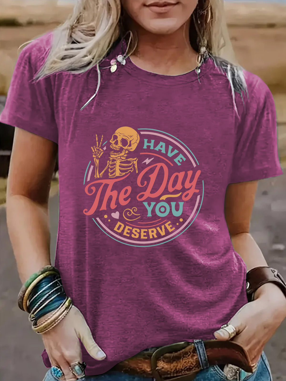 Slogan Halloween T Shirt - Day You Deserve