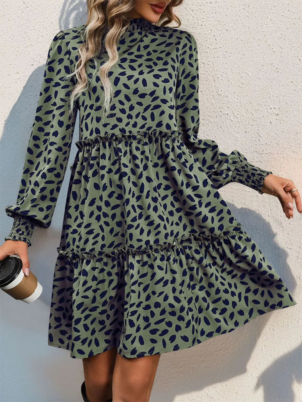 Women's Long Sleeve Mini Dress