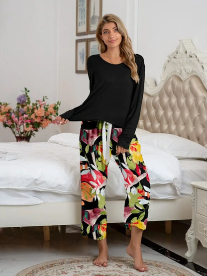 Women's Pyjama Set - Top & Trousers - Assorted Colours