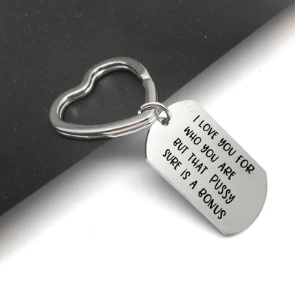 Naughty Keyring