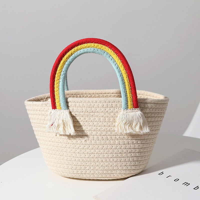 Summer Rainbow Beach Bag