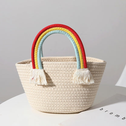 Summer Rainbow Beach Bag