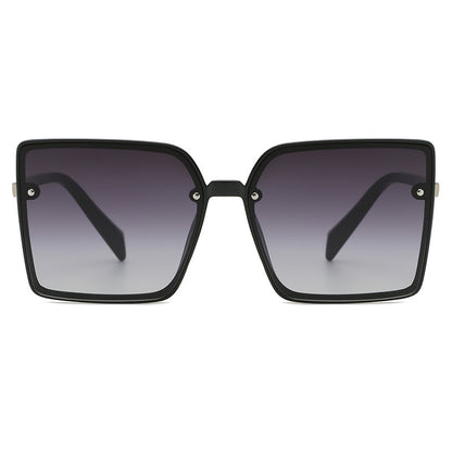 Ladies Retro Square Frame Sunglasses
