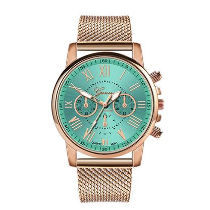 Ladies Quartz Wrist Watch - Leather Band