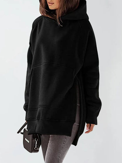 Hoodie with Slit Pocket