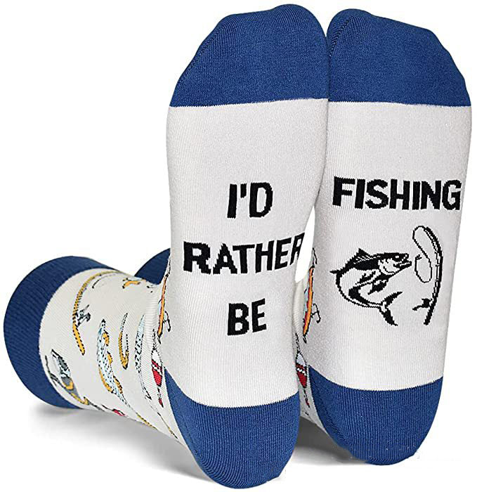 Socks - I'D RATHER BE Slogan