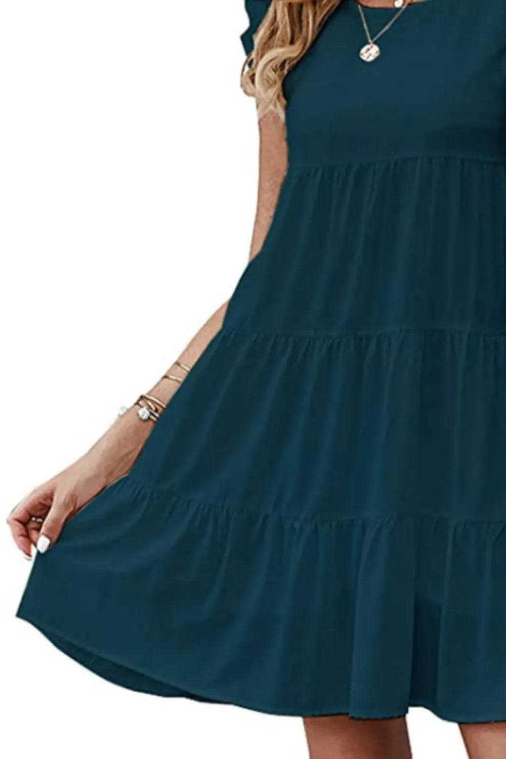 Women's Cap Sleeve Mini Dress