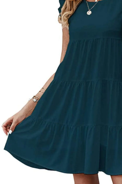 Women's Cap Sleeve Mini Dress