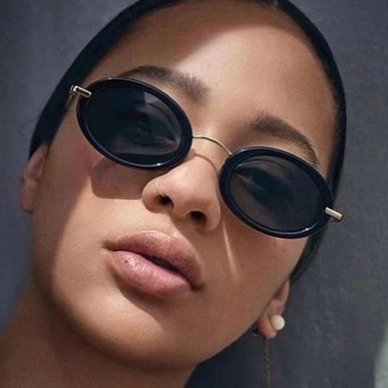 Ladies Small Frame Oval Sunglasses - various colours