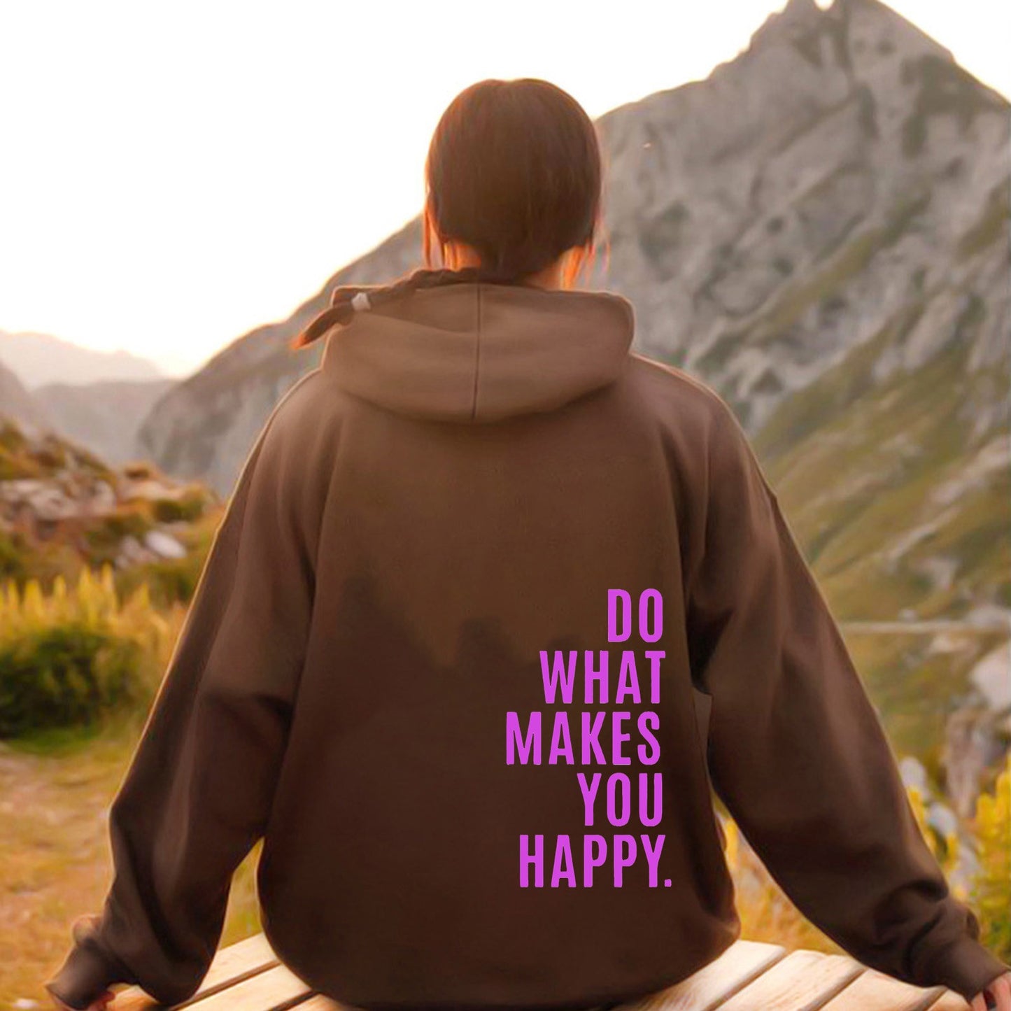 Do What Makes You Happy Sweatshirt Hoodie - Up To 5XL - Various Colours