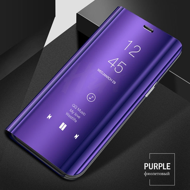 Samsung Phone Case Mirror Flip For Samsung Galaxy S10E S10 S9 S8 Plus Cover  Cover