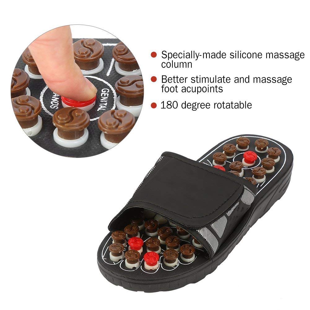 Men's Foot Massage Slipper Shoe for  Acupuncture Therapy Massage