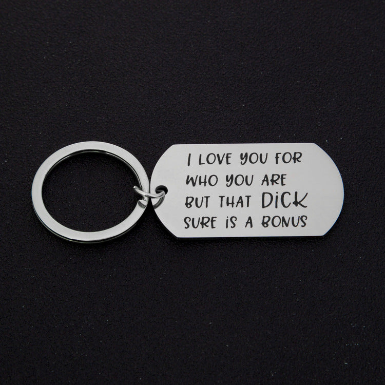 Naughty Keyring
