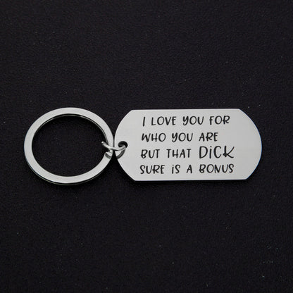 Naughty Keyring