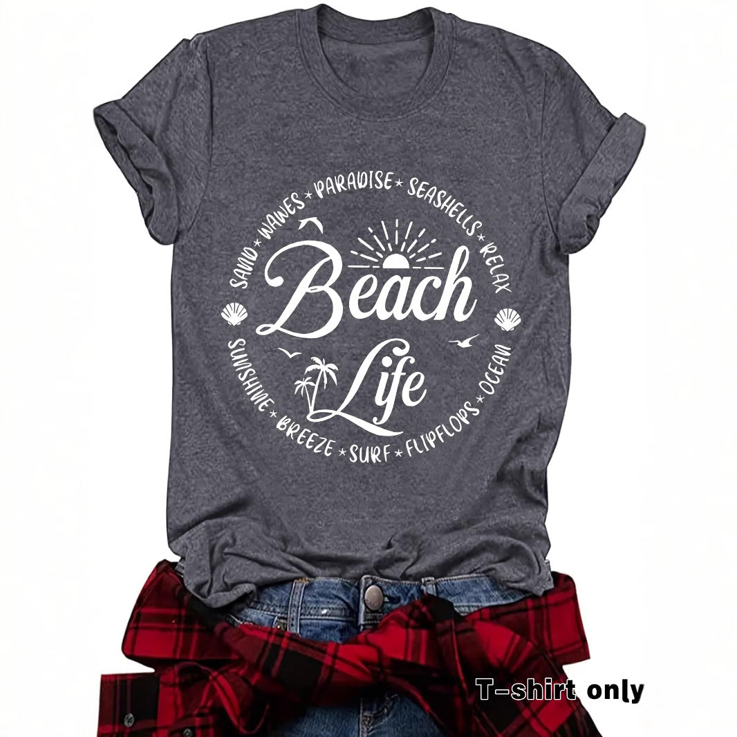 Slogan T Shirt - Beach Life