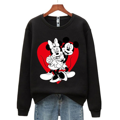Women's Sweatshirt - Mickey & Minnie Print