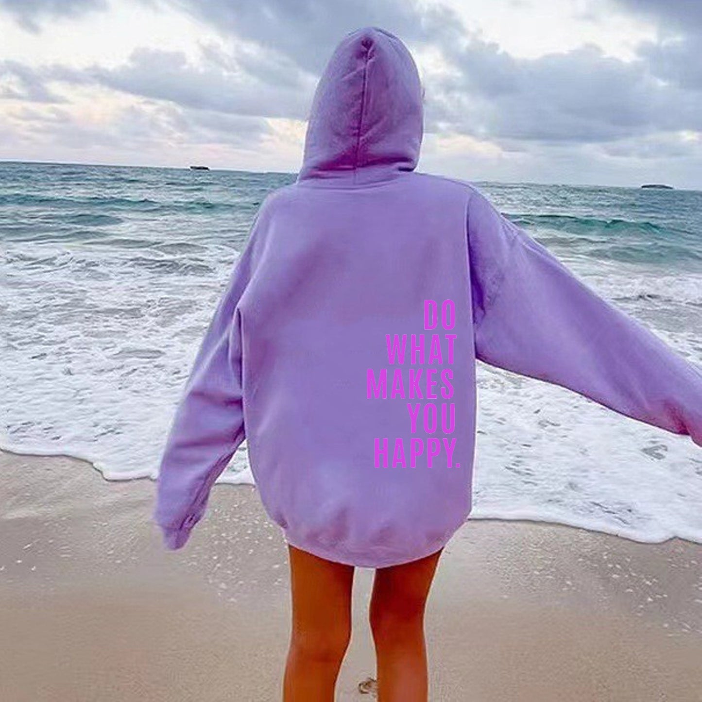 Do What Makes You Happy Sweatshirt Hoodie - Up To 5XL - Various Colours