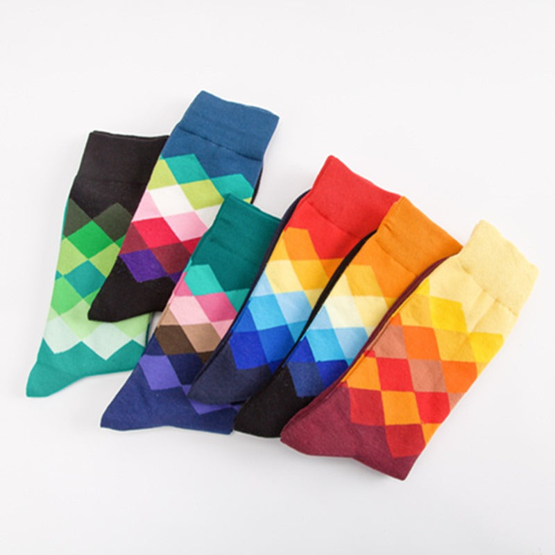 Socks - Argyle Print