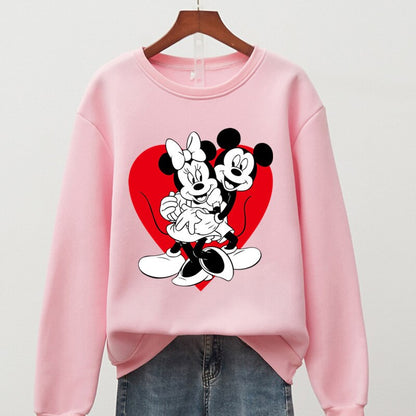 Women's Sweatshirt - Mickey & Minnie Print