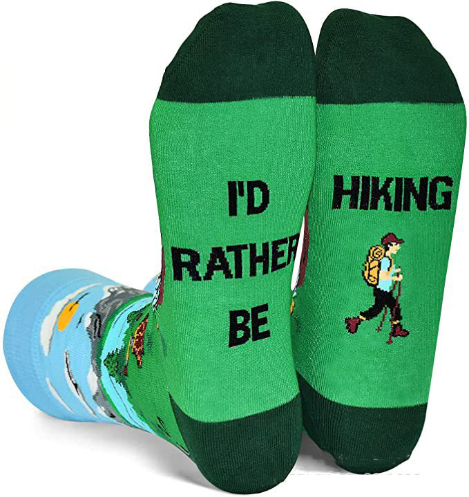 Socks - I'D RATHER BE Slogan