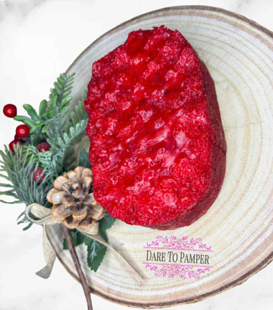 Dare To Pamper - Soap Sponge - Candy Cane