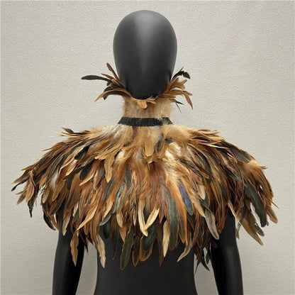 Halloween Gothic Feather Cloak