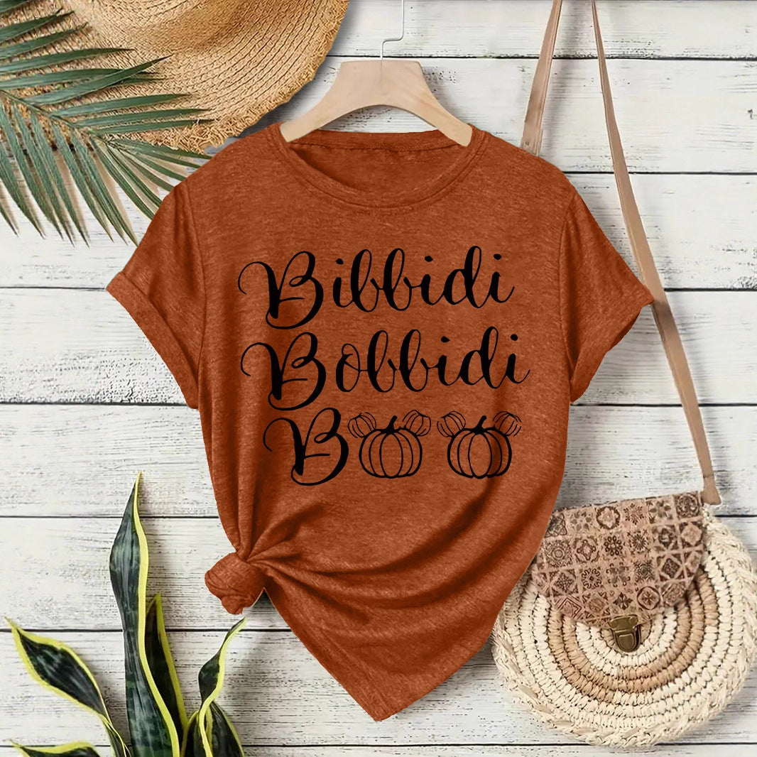 Halloween Slogan T Shirt - Bibbidi Bobbidi Boo