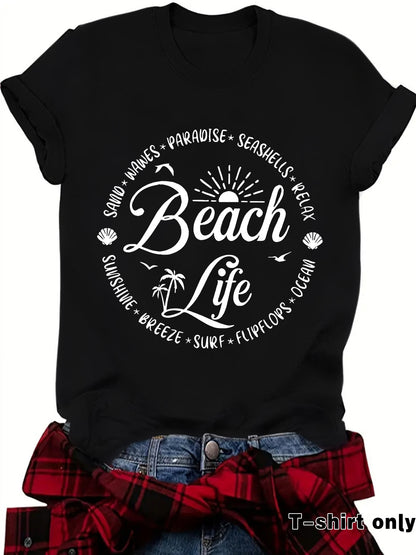 Slogan T Shirt - Beach Life