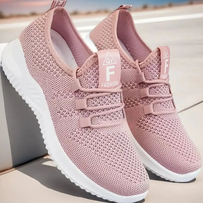 Breathable Mesh Lace Up Trainer
