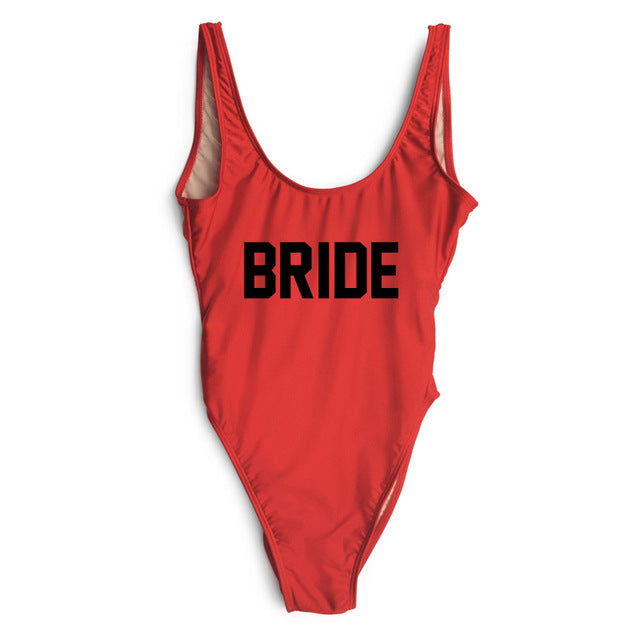 Swimsuit One Piece BRIDE - various colours