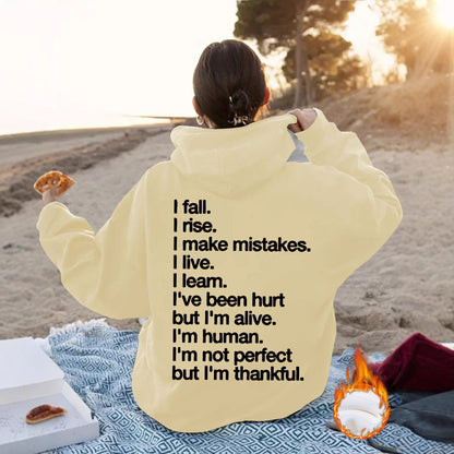 Hoodie - Not Perfect But Thankful - Various Colours