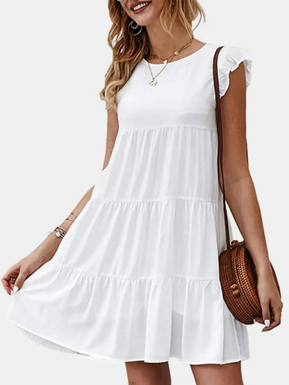 Women's Cap Sleeve Mini Dress