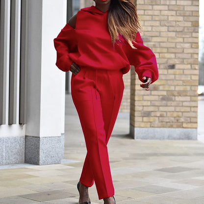 Women's Hooded Loungewear Set - Various Colours