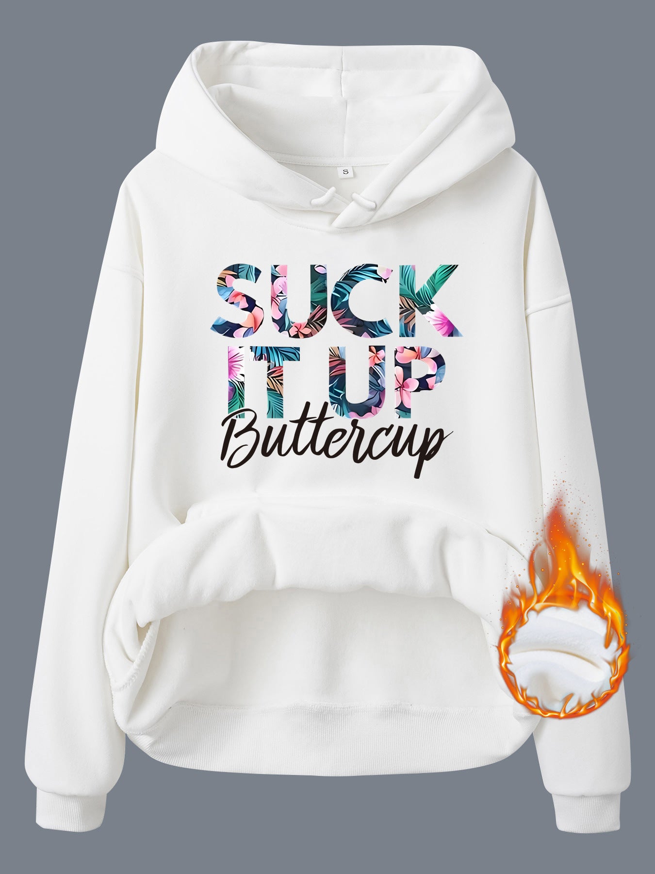 Fleece Lined Hoodie - Suck It Up