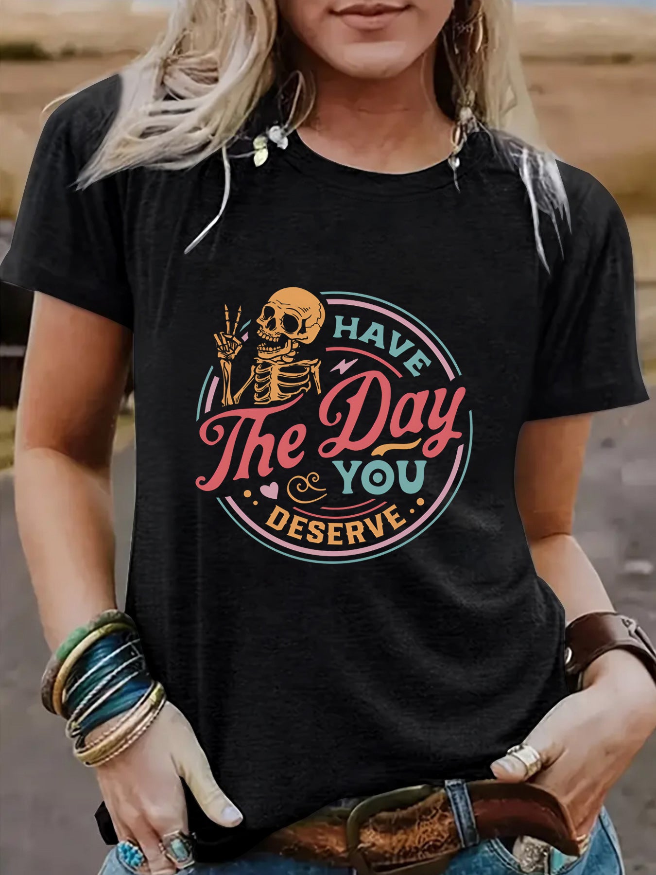Slogan Halloween T Shirt - Day You Deserve