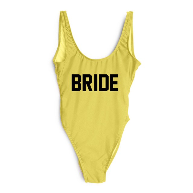 Swimsuit One Piece BRIDE - various colours