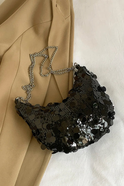 Sequin Chain Crossbody Bag - various colours