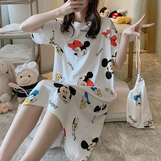 Women's Long Nightdress - Mickey Mouse - various colours